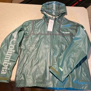 Columbia Men’s Eco II Tech Shell.  Size XL. Green